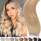 CLEARANCE 60PCS Tape In Russian Remy Human Hair Extensions/Skin Weft Straight AU