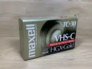 Maxell HGX-Gold TC-30 Camcorder Video Cassette VHS-C Tape New Sealed