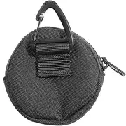 [Generic] Zipper Key Wallet Holder Travel Storage Headphone Carrying Pouch Round Coin Purse, As Shown