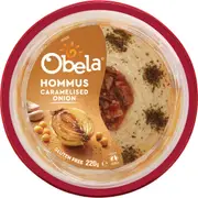 Obela Caramelised Onion Garnished Hommus 220g