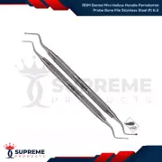 RDM Dental Mini Hollow Handle Periodontal Probe Bone File Stainless Steel #1 & 2