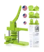 Happizza Button Maker Machine Multiple Sizes, Pin Maker Machine 1.25 in+2.25 ...