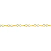 9ct Gold Diamond Infinity Bracelet