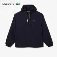 在飛比找momo購物網優惠-【LACOSTE】男裝-短版可拆兜帽夾克(深藍色)