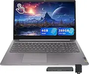 [Lenovo] IdeaPad 3i 15.6" FHD Touchscreen Chromebook, Intel Pentium Silver N6000, 4GB LPDDR4x, 288GB Storage (128GB eMMC+160GB Docking Station Set), Numeric Keypad, HD Webcam, Wi-Fi 6, Chrome OS, Gray
