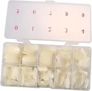 Ipetboom 1 Box Pieces Nail Art Decals False Nails Nail Decor Christmas Decor Christmas Fake Nails Artificial Nails Nail Stickers for Christmas DIY Fake Nail