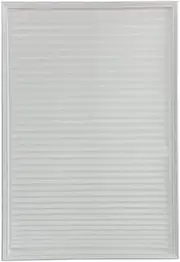 Temporary Vertical Pleated Blinds - No Drilling Self Adhesive, Easy to Install Fits Window Roller for Bathroom Kitchen Living Room Office (White, 60x150cm)