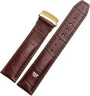 [VEVEL] Genuine Leather Watch Strap 20mm 22mm For MAURICE LACROIX Watchband Folding Buckle Leisure Business Cow Leather Bracelet