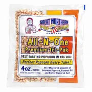 12-Count Gourmet Popcorn Kernels Packs - Premeasured All-in-One Premium Kerne...