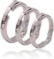 BDSM Stainless Steel Penis Lock Cockring Metal S/M/L/XL Adjustable Size Penis Bondage Rings Glans Ring Foreskin Ring SM Sex Toy(24/26mm)