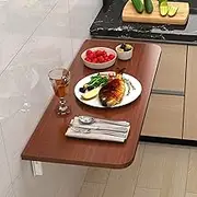 Floating Wall Mounted Fold Down Desk for Study Ideal for Small Spaces Space Saving Office Bedroom Kitchen Computer Desk Dining Table