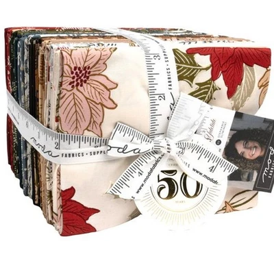 Old World Yuletide 35 Fat Quarter Bundle + 1 Fabric Panel by Fancy That for Moda