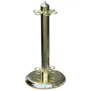 Metal Pool Snooker Billiard Table Cue Floor Stand Rack Brass Gold Colour