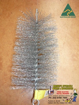 FLUE BRUSH KIT 6" GALVANISED PULL THROUGH FIRE PLACE - WOOD HEATER Brand New