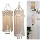Macrame Lamp Shade Lampshade Handmade Woven Bohemian Style Hanging Light Cover,