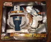 SPACE BATTLE 1 Set Space Knight Playset Cape Included Lights Sounds Complete Kit