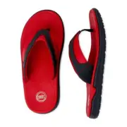 Wonder Nation Little & Big Boys Sport Flip-Flops, Size 13-1 Color Red and Grey
