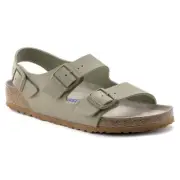 Birkenstock Birko Flor MILANO Faded Khaki SOFT FOOTBED BNIB 1022497