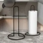 Creative FreeStanding Kitchen Roll Paper Towel Holder Stand Good Stainless Steel