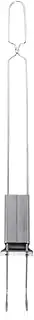 1Pc Reusable Stainless Steel BBQ Skewer Durable Barbecue Needle for Grilling Double Blade Design for Secure Food Holding for Outdoor Cooking and Family Gatherings