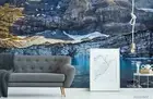 3D Lake Mountain Wallpaper Wall Mural Removable Self-adhesive 85