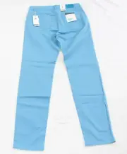 $198 New BRAX Casual Pants ULTRALIGHT Men 33x34 Cadiz Straight Fit Light Blue 33