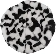 [Beavorty] 1pc Berets Soft Faux Print for Vintage Beret Cap Beanie Hats Graphic Girl Man Fashion Cow Animal Pattern Beret Ladies Cow Pattern Beret Cap French Style White Leopard Women Plush