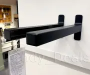 SET of 2 - Ikea GRANHULT Bracket for Shelf Metal, Black 11¾" x 4 ¾" 405.432.36