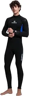 Men's Women's Wetsuit 3/2 mm Full Body Wetsuit Back Zip Full Wetsuit Ultra Stretch Long Sleeve Neoprene Wet Suit for Diving Surfing Snorkelling
