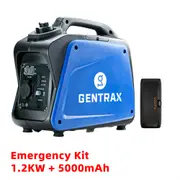 GENTRAX 1.2KW Inverter Generator + 5000mAh Power Bank