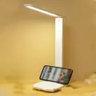 LED Desk Lamp Eye Protection White USB Charging Touch Switch Folding Study Li SL