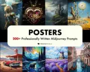 200+ Midjourney Posters Guide | Midjourney Poster Prompt | Midjourney Guide