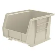 30239 AkroBins Plastic Storage Bins, Space-Saving Stackable Bins, Garage Stone