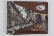 ZEP PRO Alabama Tide Elephant MOSSY OAK Camo Bifold WALLET Tin Gift Box