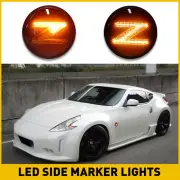 2x Dynamic Sequential Smoke Side LED Marker Light Lamp For 2009-2020 Nissan 370Z (for: Nissan)