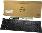 NEW Dell KB216-BK-US USB Dell Multimedia Keyboard, Black (5 UNITS)