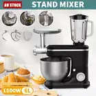 3 in 1 1500W 6L Electric Stand Mixer Kitchen Food Dough Mixer w/ Grinder Juicer