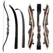 62'' Recurve Bow Takedown Bow 20-50lbs Right Handed Bow Tech 148cm String