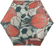 Dino Print Mini Umbrellas Folding Small Shade Umbrella, Umbrella for Travel
