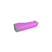 Reiko Micro USB Car Charger with Data USB Cable in Purple | MaxStrata