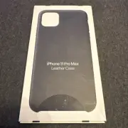 OEM Apple Leather Case for iPhone 11 Pro Max - Midnight Blue NIB