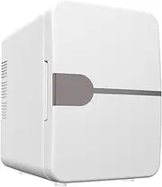 [UNYQBFKM] Mini Fridge, 6 Liter/6 Can Portable Thermoelectric Cooler Refrigerators Beauty Fridges with 12V DC & 220V AC for Skincare, Beverage, Food, Home, Office and Car,White