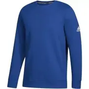 Adidas OG Kid's Fleece Crewneck Plain Blue Sweater, Sizes Small #Sec-A25
