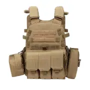 Vest Combat Plate Carrier Paintball - Mud Colour