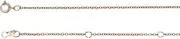[JewelryWeb] 14k Rose Gold 6 1/2 7-1/2 Inch Polished Adjustable Cable Chain Bracelet With Spring-Ring Link-Bracelet for Women and Men