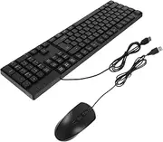 Wired Keyboard Mouse Set Computer Keyboard Silent Fast Response Number Pad