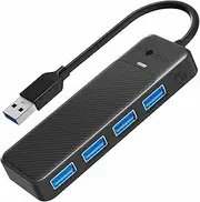 USB Hub, SETMSPACE USB 3.0 Hub 5Gbps Stable Connection, USB Port Expander with 4 Ports USB 3.0, USB Hub for Laptop, Mac Mini, Surface Pro, Dell, HP, Lenovo
