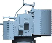 YZ700018A 1/700 Model Upgrade Parts British Navy 2pdr Pompom Gun Flat angle With Shield