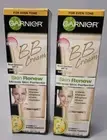 Garnier BB Cream Skin Renew Miracle Skin Perfector Fair Light 2.5 oz.(Lot of 2)