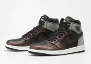 Air Jordan 1 Retro High Light Army Rust Shadow Patina Size 7.5 555088-033 Black